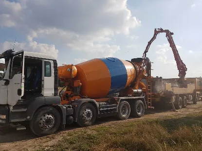 Výroba a doprava betónu na stavbu v Šenkviciach