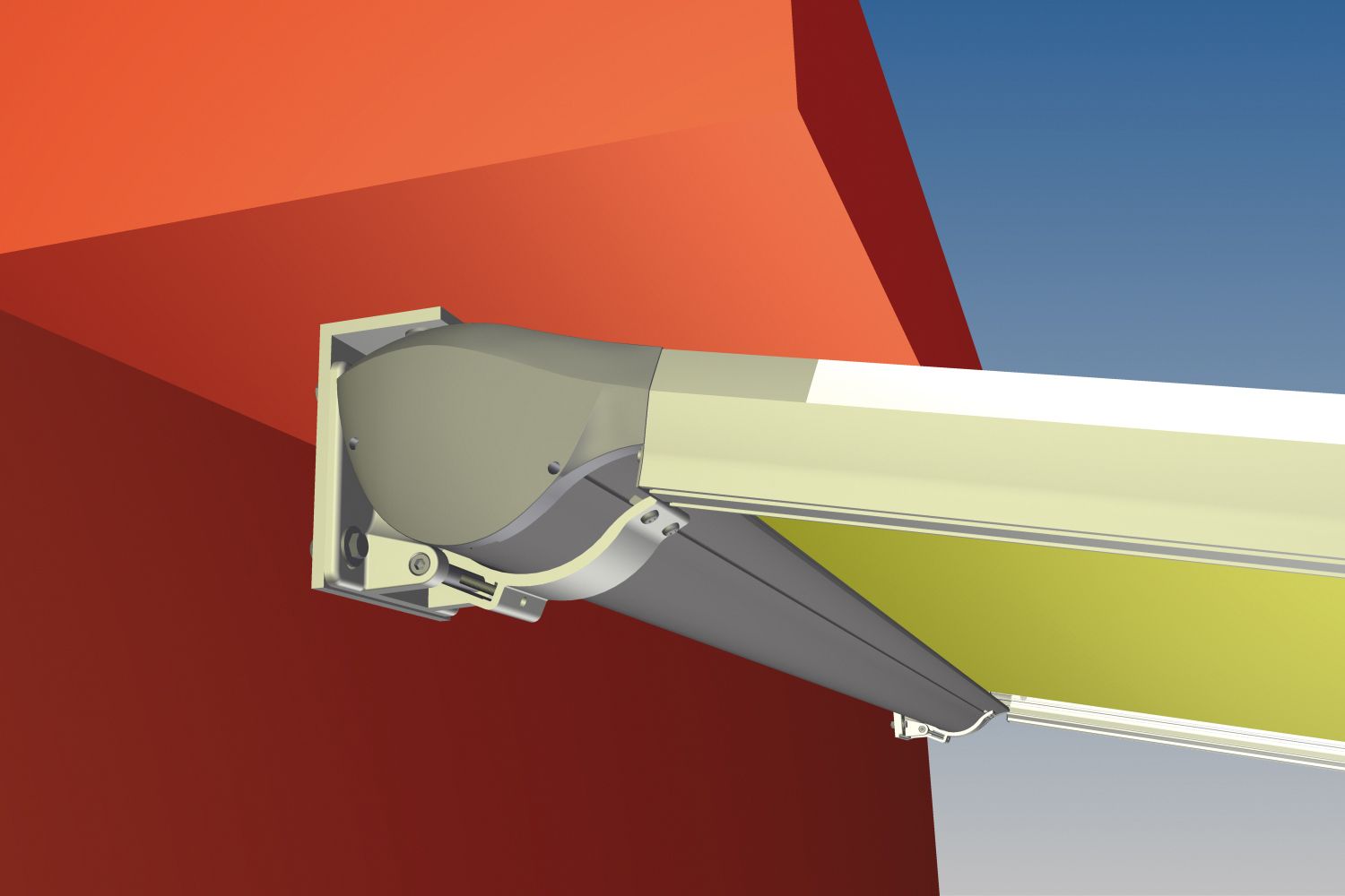 Pergoline — 3D rez stropnej konzoly a kĺbu ramena