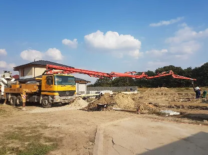 Dodávka betónu na rodinný dom v Limbachu