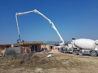 Betónovanie stropu rodinného domu v Šenkviciach