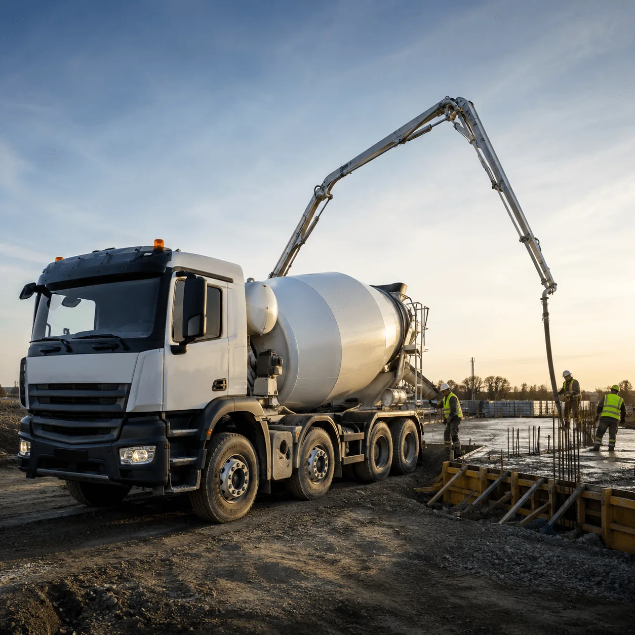Autodomiešavač NB Beton — doprava betónu na stavbu