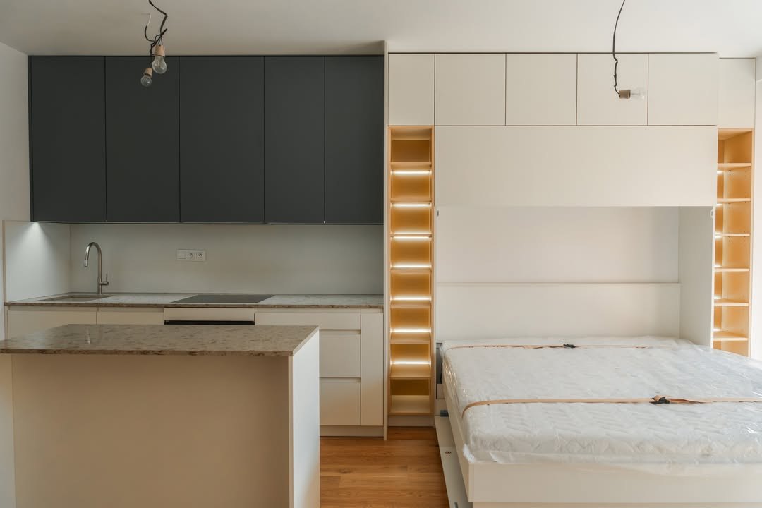 Kuchyňa Eukaliptovo zelená & Béžová Matt — Bratislava — fotka 2