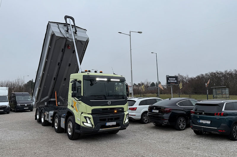 Sklápač Volvo FMX 500 S1 s nosnosťou nákladu 18,5 t
